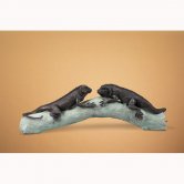 Bronze Salemanders on Log Fountain Bronze Salemanders on Log Fountain