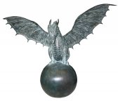 Entrance Pier Dragons Bronze Pair Entrance Pier Dragons Bronze Pair