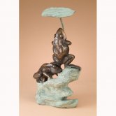 Bronze Under the Lily Pad Fountain Bronze Under the Lily Pad Fountain