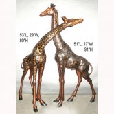 Bronze Giraffe Statues ( pair ) Bronze Giraffe Statues ( pair )