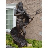 Bronze Neptune with Fishing Net Bronze Neptune with Fishing Net