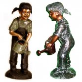 Bronze Girl with Water Can Bronze Girl with Water Can