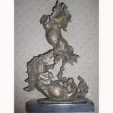 Fighting Bronze Horses Fighting Bronze Horses