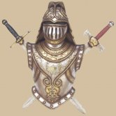 16th Century Armour with sword wall Decor 16th Century Armour with sword wall Decor