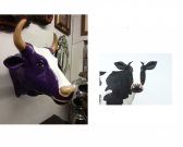 'Milka Cow' Head (with or without Horns) 'Milka Cow' Head (with or without Horns)