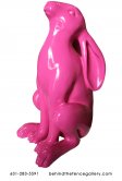Pink Pop Art Life Size Rabbit Statue Pink Pop Art Life Size Rabbit Statue