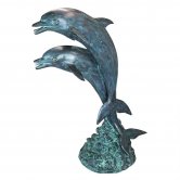 Bronze Two Dolphins Fountain Bronze Two Dolphins Fountain