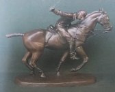 Bronze Polo Player Tabletop Statue Bronze Polo Player Tabletop Statue