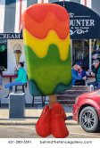 4ft. TALL TIE DYE POPSICLE STATUE 4ft. TALL TIE DYE POPSICLE STATUE