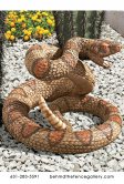 Western Diamond Back Rattlesnake Statue Western Diamond Back Rattlesnake Statue