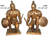 Pair of Bronze Roman Centurions Pair of Bronze Roman Centurions