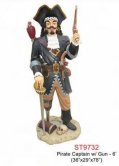 Pirate Captain with a Gun 6ft. Pirate Captain with a Gun 6ft.
