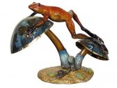Bronze Frog on Mushroom Bronze Frog on Mushroom